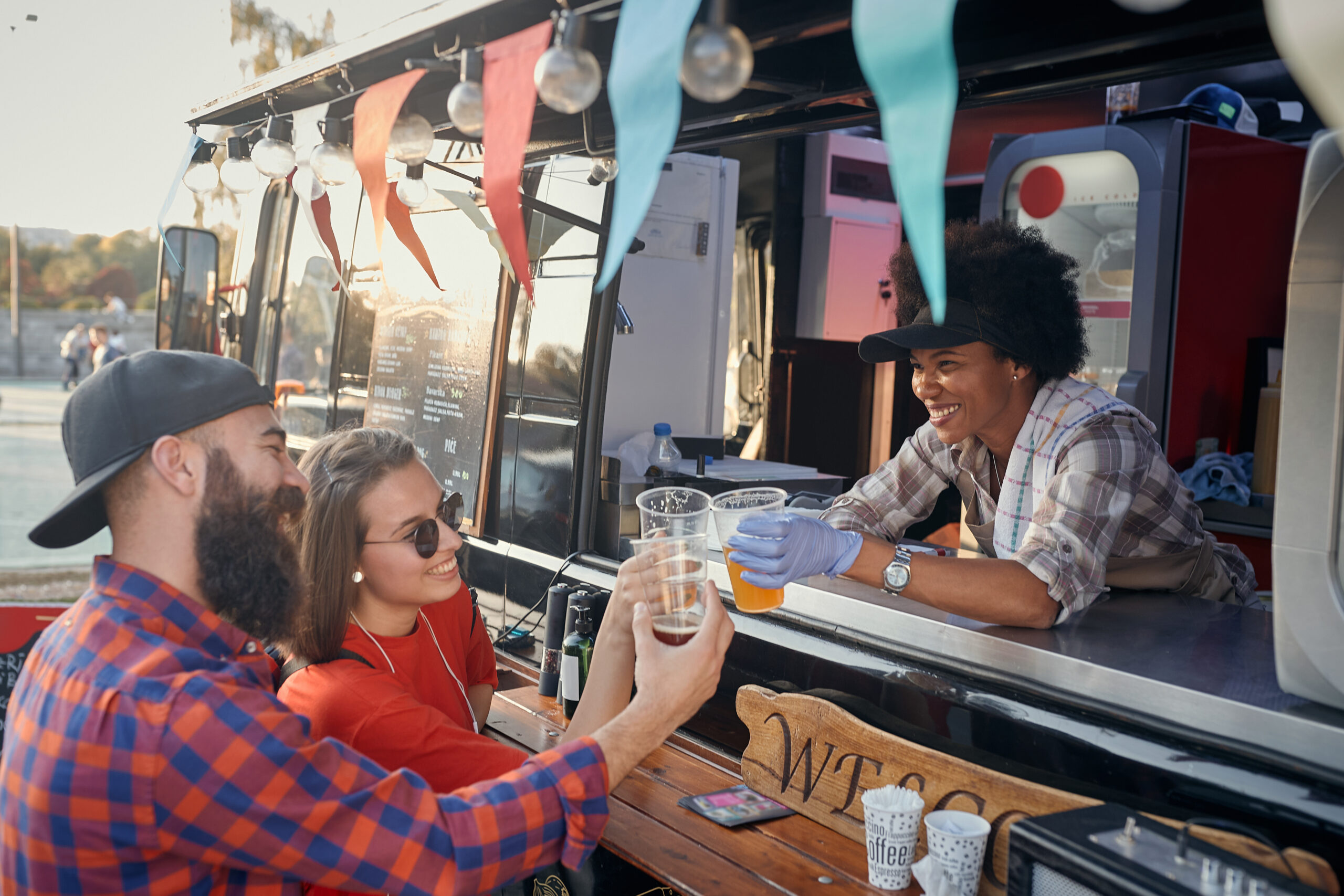 Bierwagen auf einem Fest